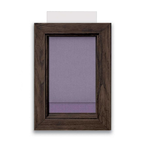Indoor Enclosed Combo Board, 72"x36", Black Frame/Blue & Pearl